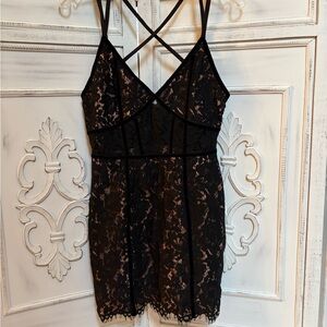 Elegant Black Lace dress